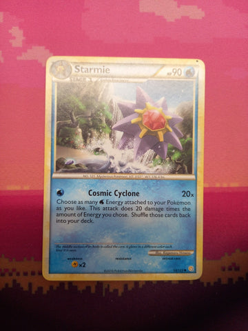 Pokemon Card Starmie HeartGold SoulSilver Uncommon 53/123 Near Mint