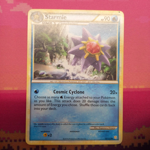 Pokemon Card Starmie HeartGold SoulSilver Uncommon 53/123 Near Mint