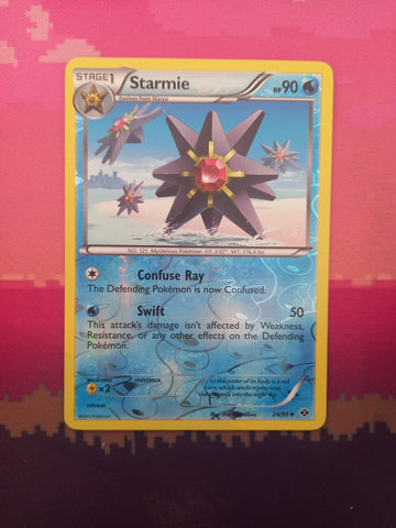 Pokemon Card Starmie Next Destinies Reverse Holo Uncommon 24/99 Near Mint
