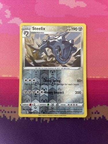 Pokemon Card Steelix Battle Styles Reverse Holo Rare 099/163 Near Mint