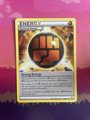Pokemon Card Strong Energy Furious Fists Uncommon 104/111 Near Mint