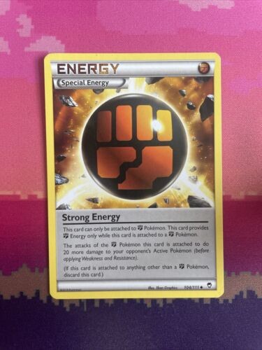 Pokemon Card Strong Energy Furious Fists Uncommon 104/111 Near Mint