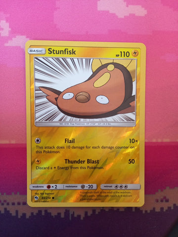 Pokemon Card Stunfisk Lost Thunder Reverse Holo 83/214 Near Mint