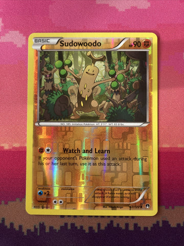 Pokemon Card Sudowoodo Breakpoint Reverse Holo 67/122 Near Mint
