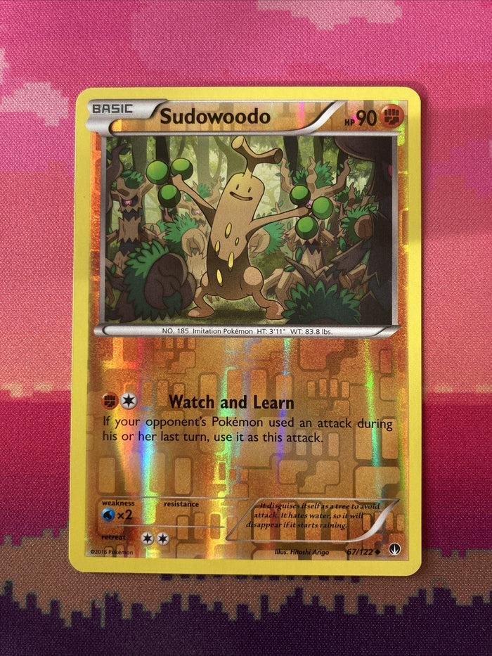 Pokemon Card Sudowoodo Breakpoint Reverse Holo 67/122 Near Mint