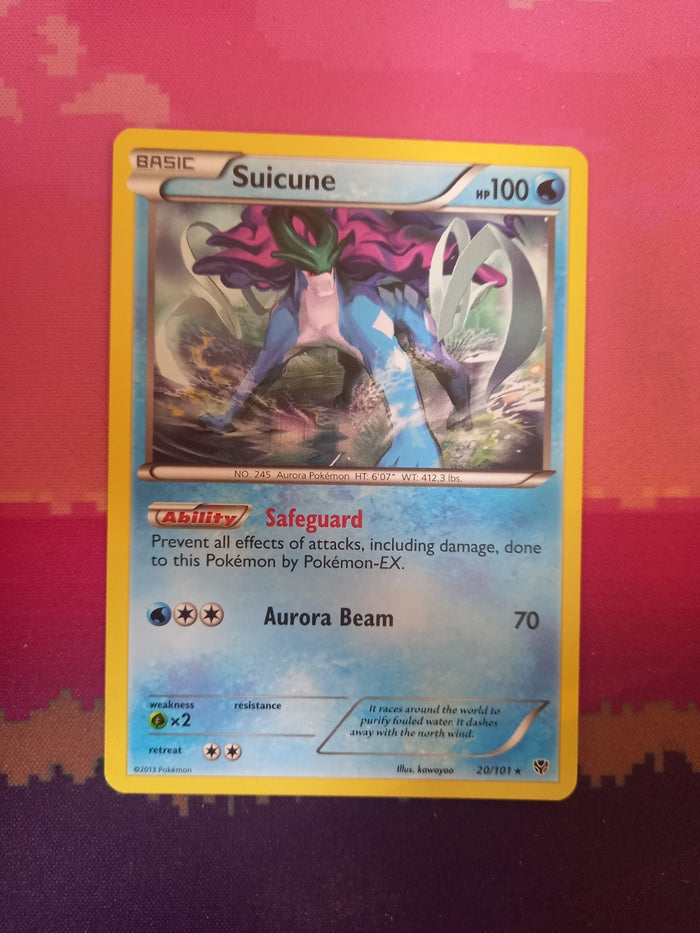 Pokemon Card Suicune Plasma Blast 20/101 Near Mint