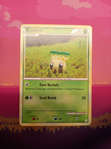 Pokemon Card Sunkern HeartGold SoulSilver Common 85/123 Near Mint