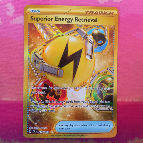 Pokemon Card Superior Energy Retrieval 277/193 Hyper Rare Paldea Evolved NM