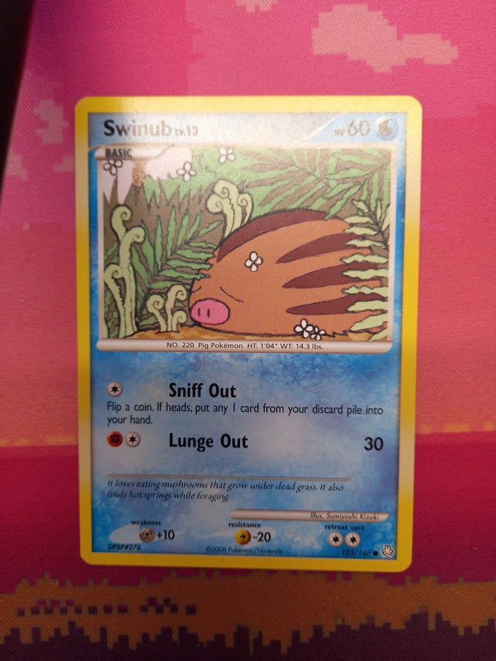 Pokemon Card Swinub EX Legends Awakened Common 132/146 NM