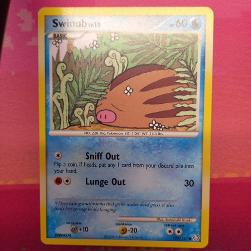Pokemon Card Swinub EX Legends Awakened Common 132/146 NM