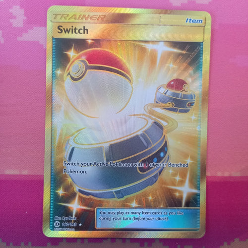 Pokemon Card Switch 160/149 Secret Rare Sun & Moon Near Mint