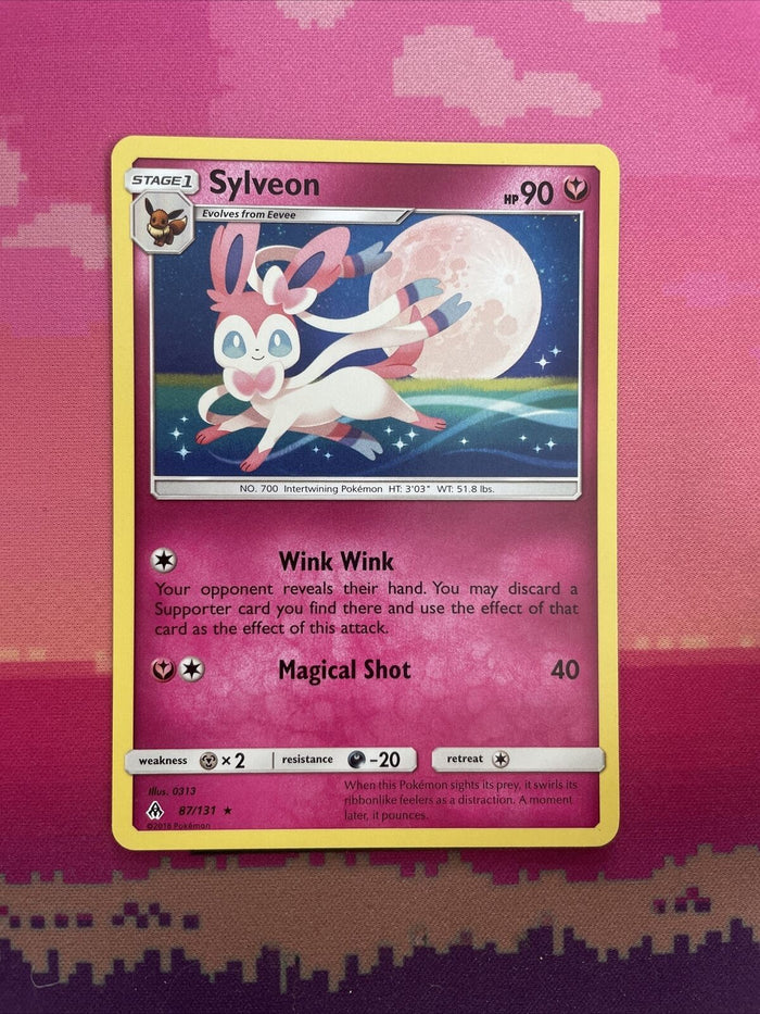 Pokemon Card Sylveon Forbidden Light Rare 87/131 Near Mint