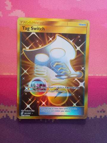 Pokemon Card Tag Switch 254/236 Secret Rare Unified Minds Near Mint