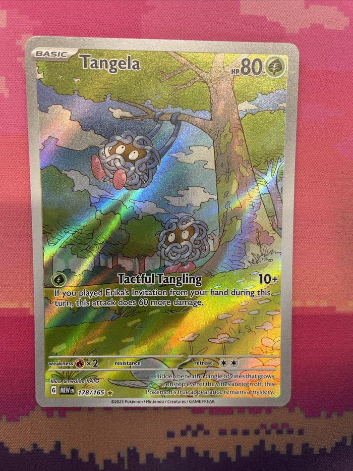 Pokemon Card Tangela 178/165 Illustration Rare Pokemon 151 Near Mint