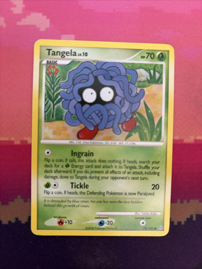 Pokemon Card Tangela Stormfront Common 78/100 Near Mint