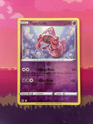 Pokemon Card Tapu Lele Crown Zenith Reverse Holo Rare 064/159 Near Mint