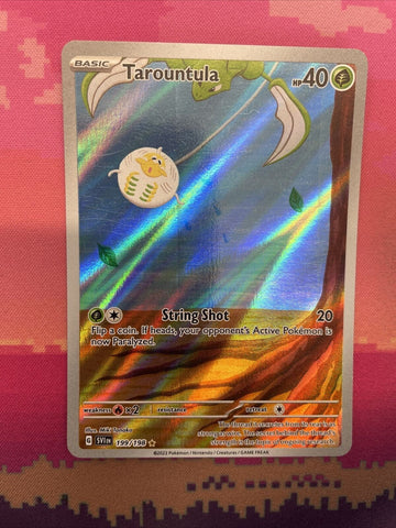 Pokemon Card Tarountula 199/198 Scarlet & Violet Illustration Rare NM