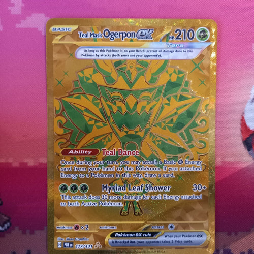 Pokemon Card Teal Mask Ogerpon ex 177/131 Prismatic Evolutions Near Mint