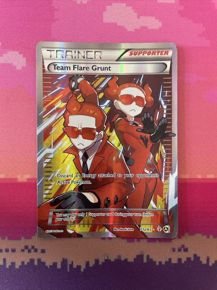 Pokemon Card Team Flare Grunt 73a/83 Full Art Generations Near Mint