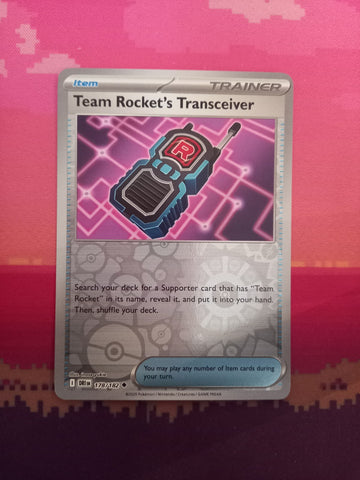 Pokemon Card Team Rocket's Transceiver Destined Rivals Reverse Holo 178/182 NM