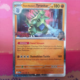 Pokemon Card Team Rocket's Tyranitar 096/182 Destined Rivals STAMPED Near Mint