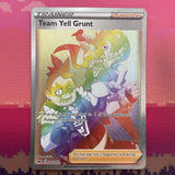 Pokemon Card Team Yell Grunt 210/202 Secret Rainbow Rare Sword & Shield NM