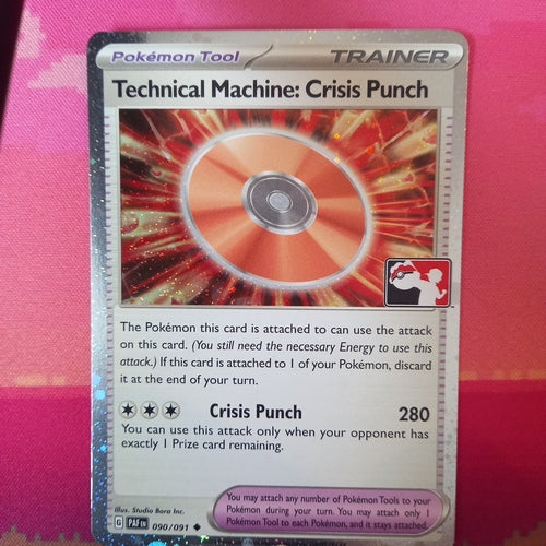 Pokemon Card Technical Machine: Crisis Punch Cosmo Holo 090/091 Near Mint