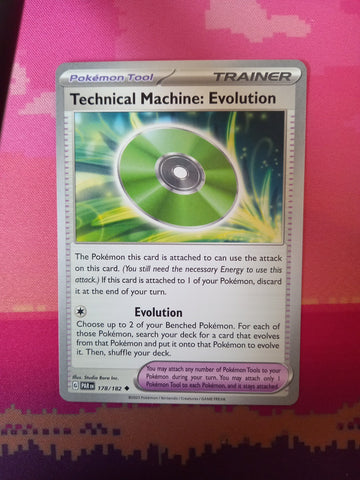 Pokemon Card Technical Machine: Evolution Paradox Rift 178/182  Near Mint