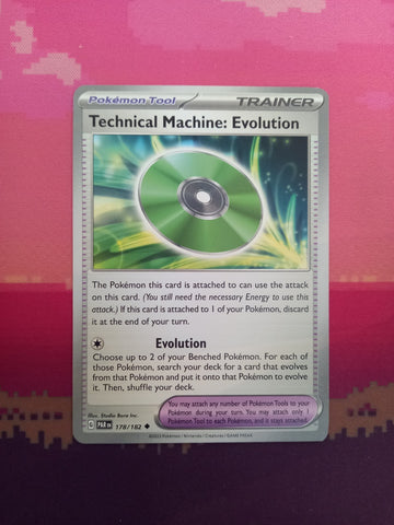 Pokemon Card Technical Machine: Evolution Paradox Rift Uncommon 178/182 NM