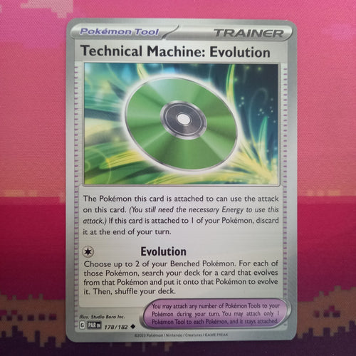 Pokemon Card Technical Machine: Evolution Paradox Rift Uncommon 178/182 NM