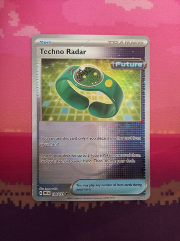 Pokemon Card Techno Radar Prismatic Evolutions Reverse Holo 130/131 Near Mint
