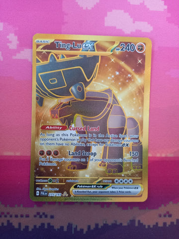 Pokemon Card Ting-Lu ex 275/193 Hyper Rare Paldea Evolved Near Mint