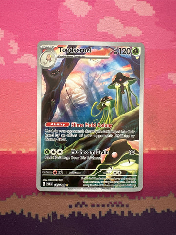 Pokemon Card Toedscruel 185/182 Paradox Rift Illustration Rare Near Mint