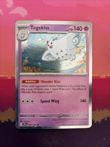 Pokemon Card Togekiss Surging Sparks Cosmo Holo Rare 072/191 Near Mint