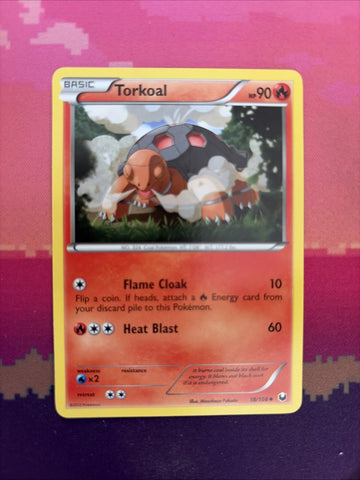 Pokemon Card Torkoal Dark Explorers Uncommon 18/108 Near Mint