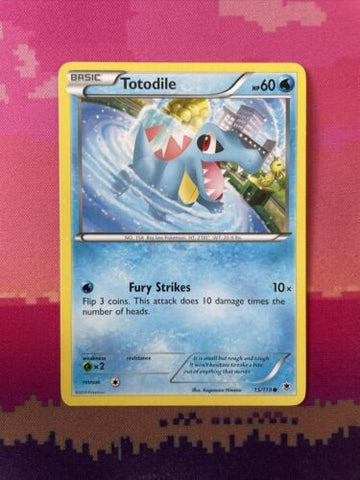 Pokemon Card Totodile Phantom Forces Common 15/119 Near Mint