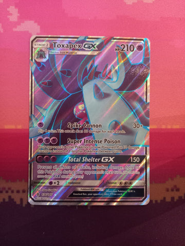 Pokemon Card Toxapex GX 136/145 Ultra Rare Guardians Rising Near Mint