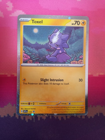 Pokemon Card Toxel Black Star Promo Csomo Holo 119 Near Mint