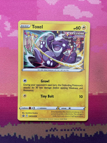 Pokemon Card Toxel SWSH209 Black Star Promo Near Mint