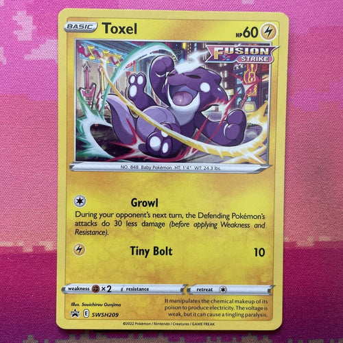 Pokemon Card Toxel SWSH209 Black Star Promo Near Mint