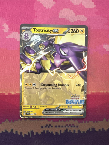 Pokemon Card Toxtricity ex 215 Illustration Contest 2024 Near Mint