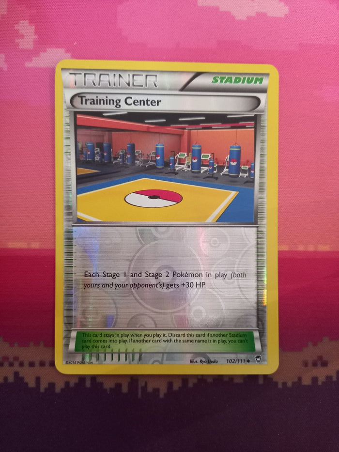 Pokemon Card Training Center Furious Fists Reverse Holo 102/111 Near Mint