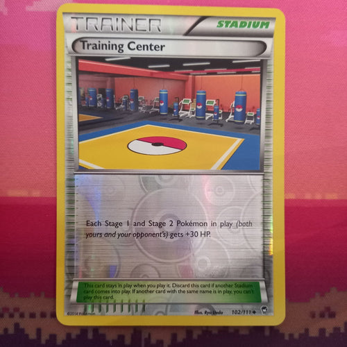 Pokemon Card Training Center Furious Fists Reverse Holo 102/111 Near Mint