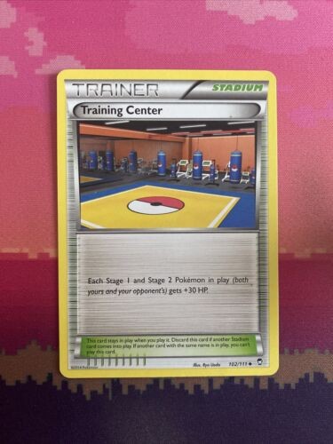 Pokemon Card Training Center Furious Fists Uncommon 102/111 Near Mint