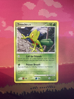 Pokemon Card Treecko Stormfront Common 79/100 Near Mint