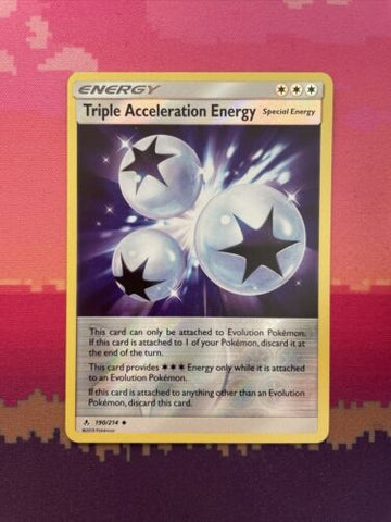 Pokemon Card Triple Acceleration Energy Unbroken Bonds Reverse Holo 190/214 NM