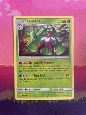 Pokemon Card Tsareena Sun & Moon Holo Rare 20/149 Near Mint