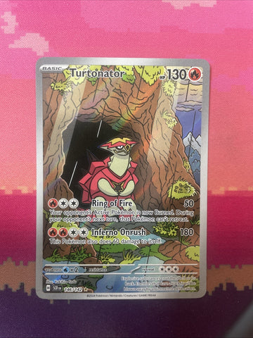 Pokemon Card Turtonator 146/142 Illustration Rare Near Mint