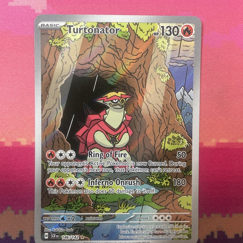 Pokemon Card Turtonator 146/142 Illustration Rare Near Mint