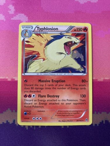 Pokemon Card Typhlosion Breakthrough Holo Rare 20/162 Near Mint